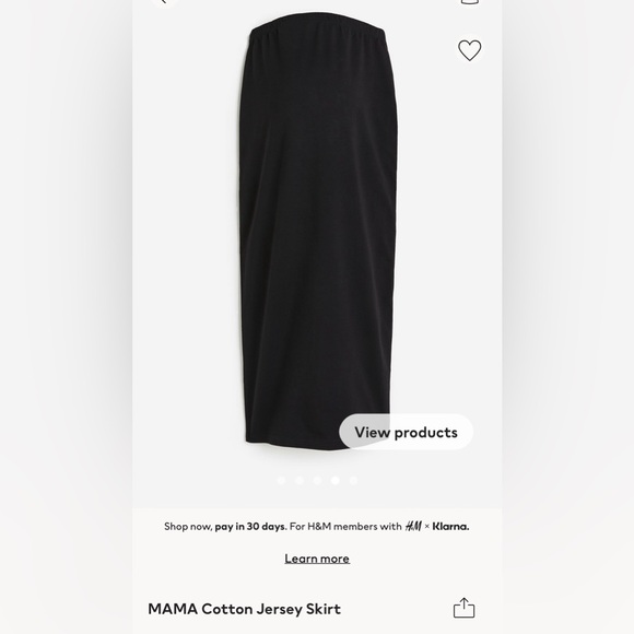 Excellent condition H&M maternity bundle: joggers, shorts, skirt, dress - Picture 3 of 5